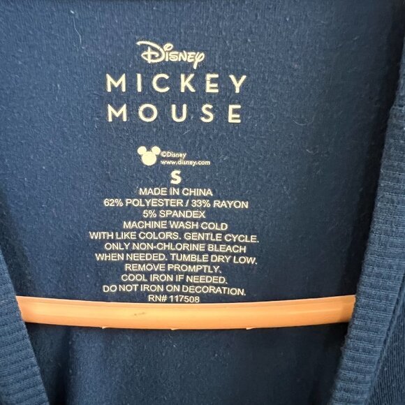 Women's Mickey Mouse Short Sleeve Long T-Shirt/ Nightgown.  Size Small - Picture 3 of 5